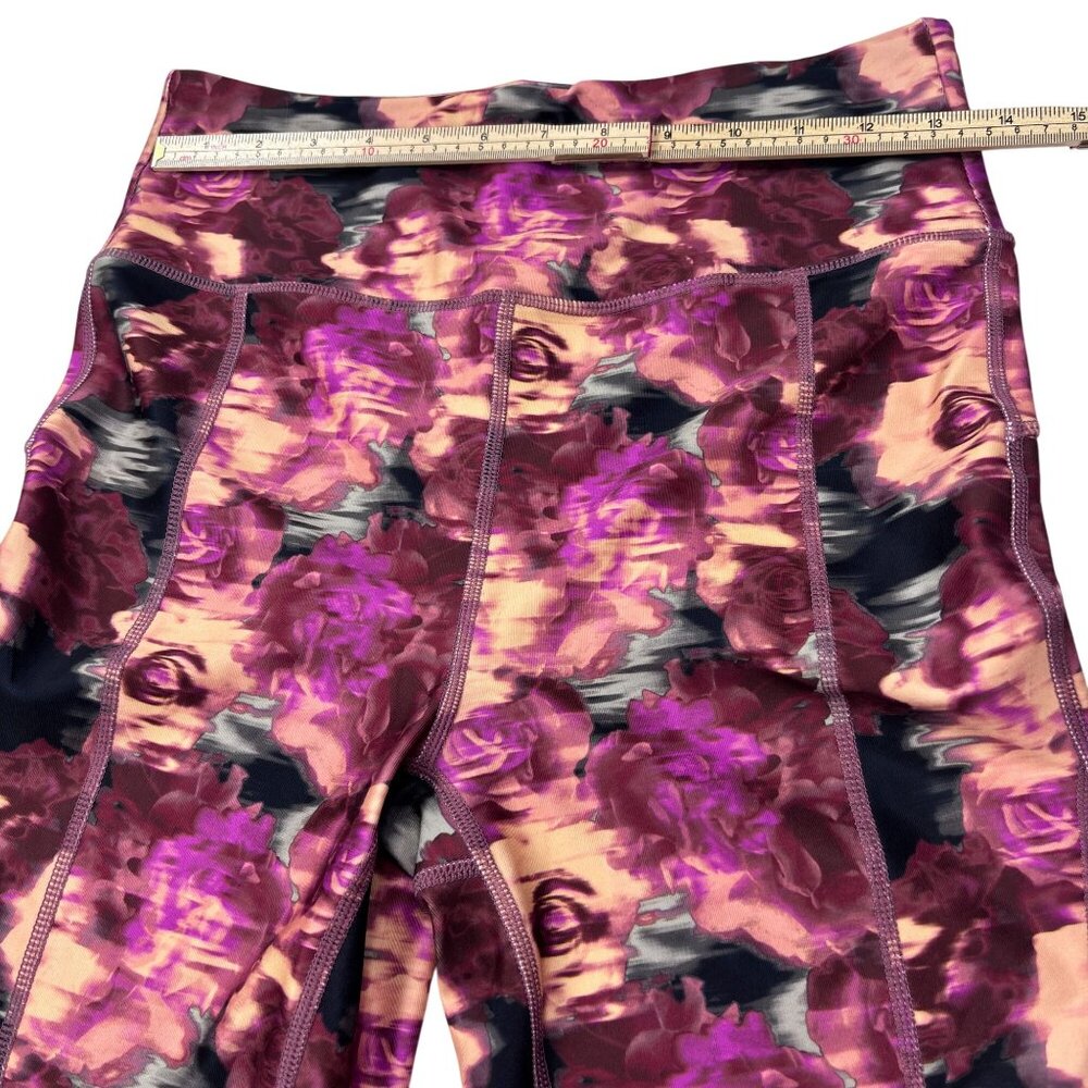 Nine West Active Womens Floral Print High-Waist Stretch Shorts M Polyester/Spand - Picture 7 of 7